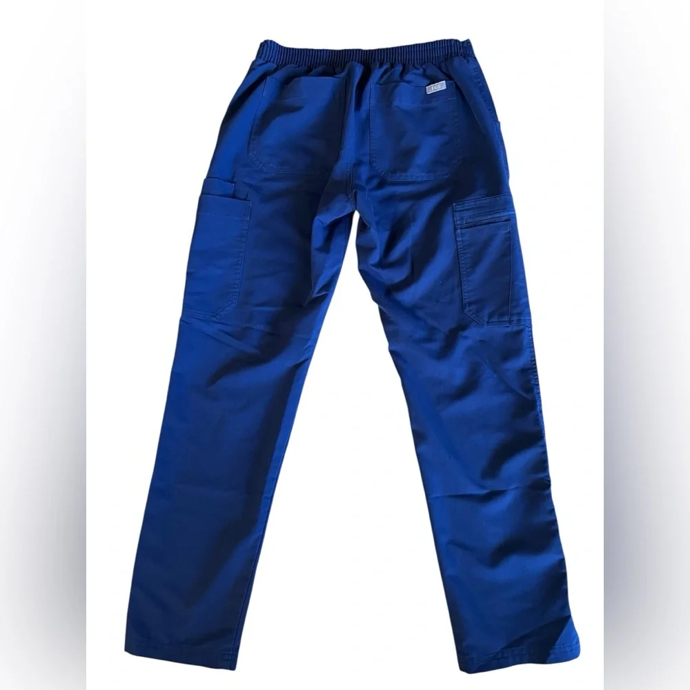 FIGS Yola Skinny Scrub Pants XS Navy Blue Style TW2000P Technical Comfort EUC